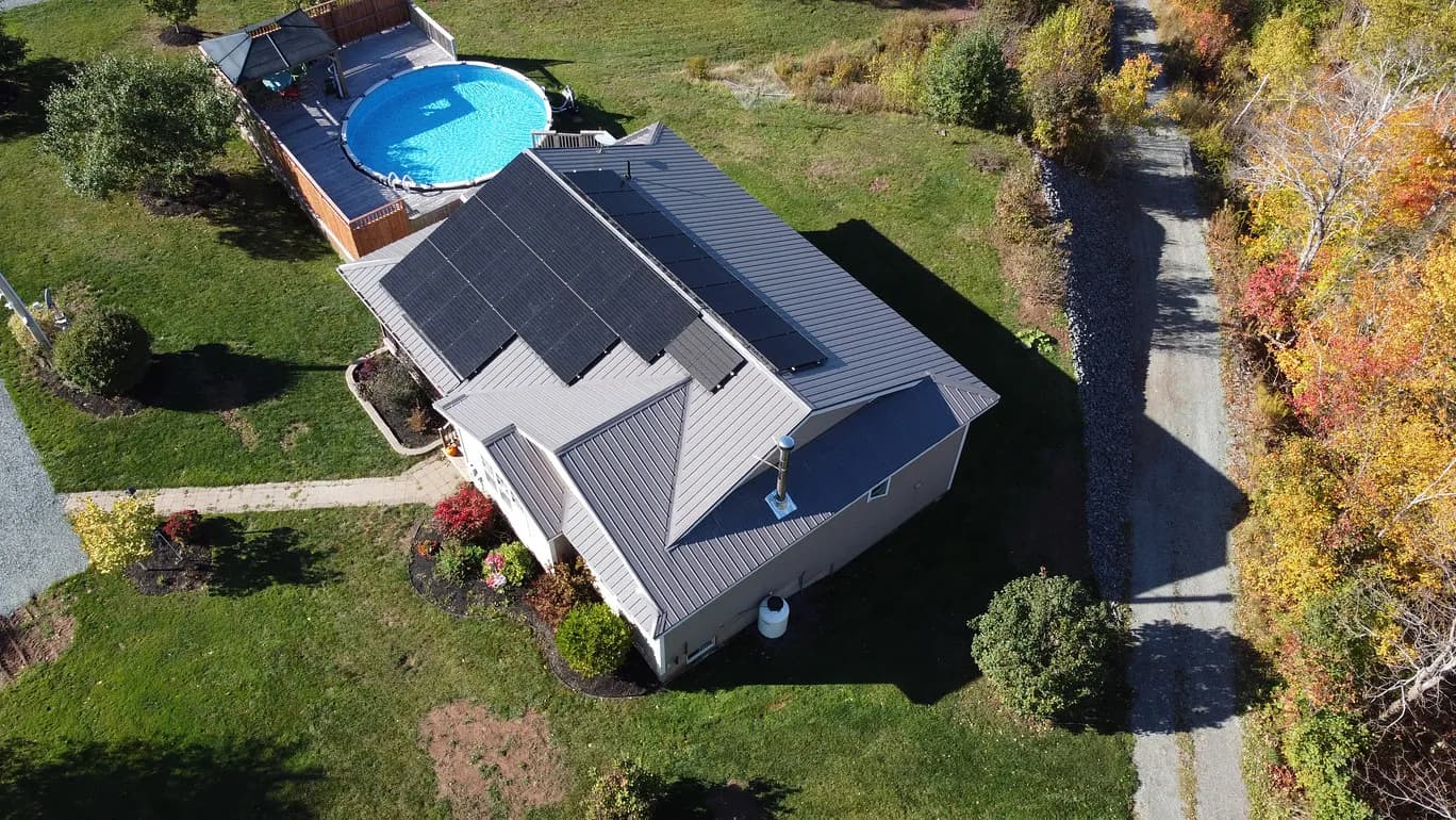 After: 11.57 kW solar installation - Nova Scotia residential solar panel system