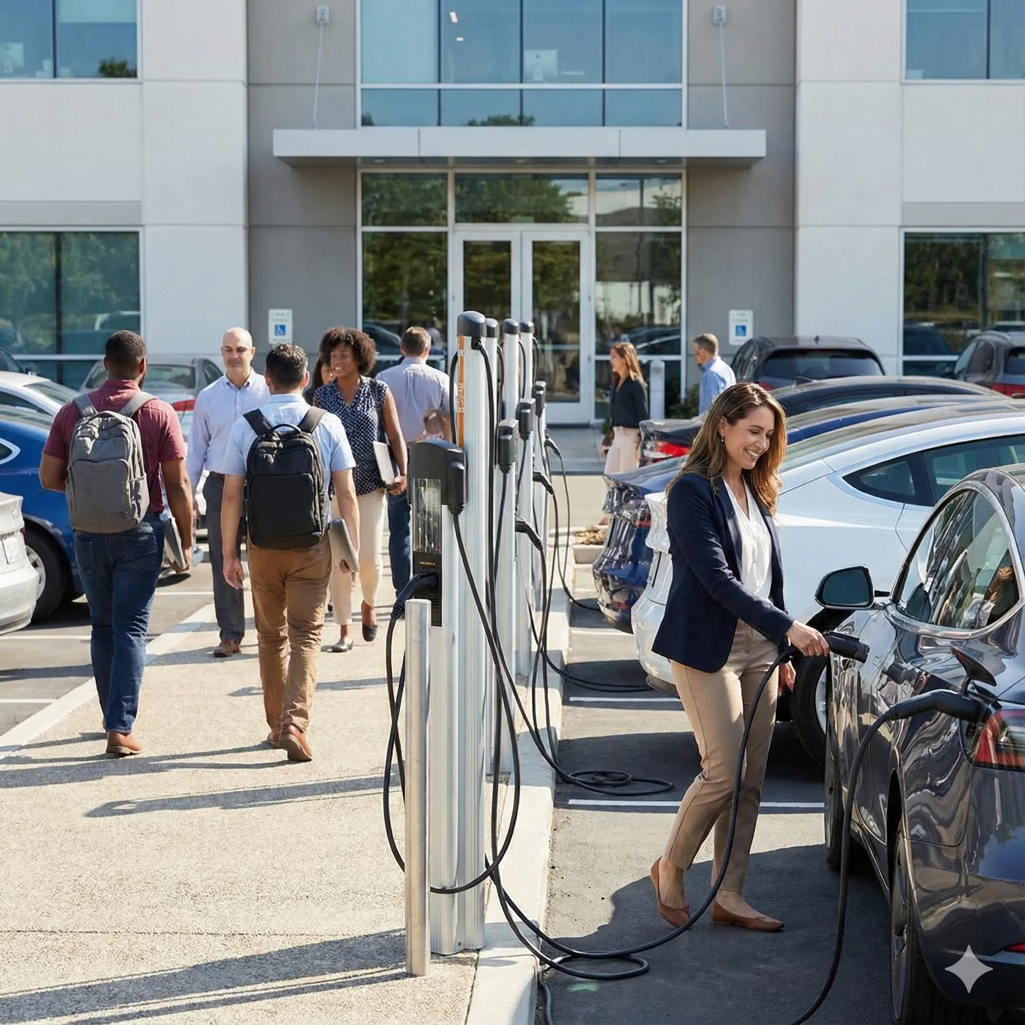 Employee Benefits - Commercial EV charging benefits from SolarX Canada