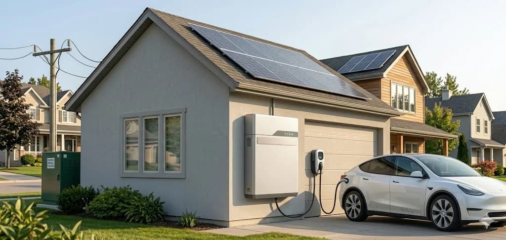 Home battery storage system installed in Ontario — Tesla Powerwall, Enphase, Growatt APX HV