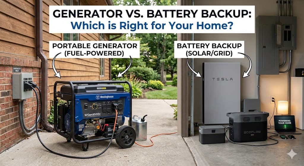 Generator vs Battery Backup: What Ontario Homeowners Need to Know - Energy Independence
