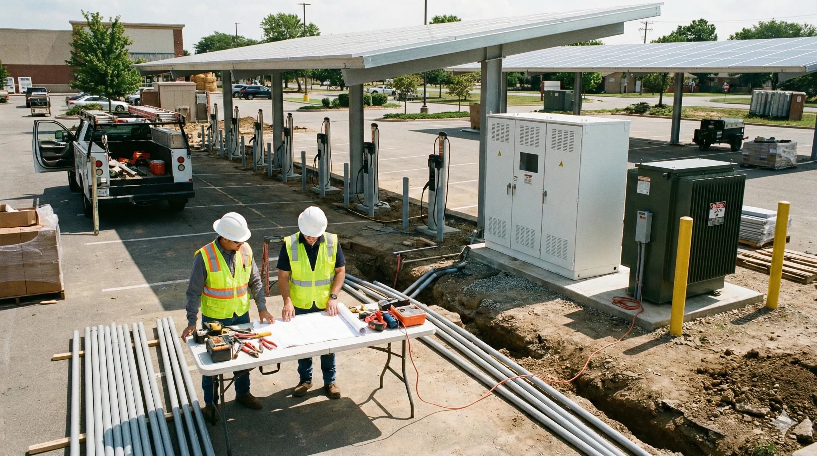 Site-Specific Design & Engineering - Commercial EV charging services from SolarX Canada
