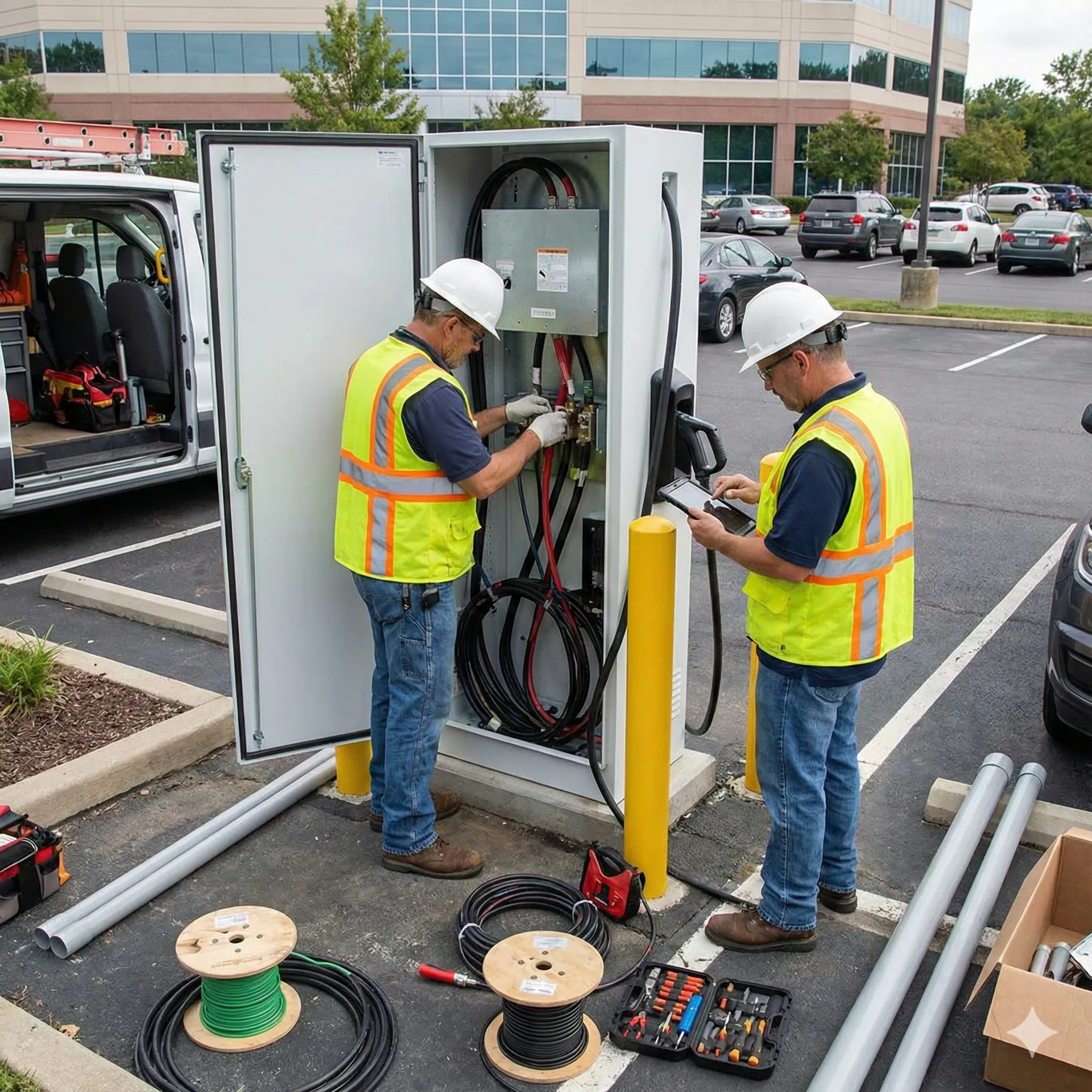 Installation - EV charging installation process from SolarX Canada